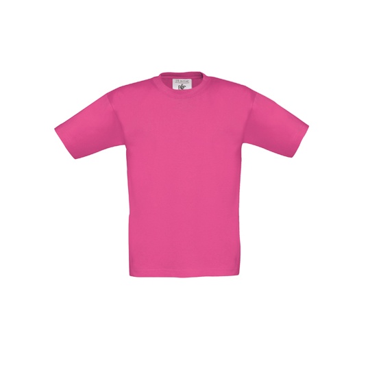 Koszulka Dziecieca Klasyczna Bawelniana BCTK300 - Fuchsia