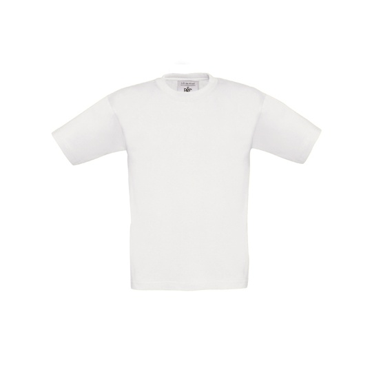 Koszulka Dziecięca Klasyczna Bawełniana BCTK300 - White