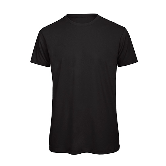 T-shirt Meski Klasyczny Bawelna Czesana BCTM042 - Black