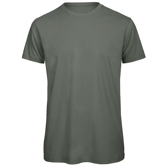 T-shirt Meski Klasyczny Bawelna Czesana BCTM042 - Millennial Khaki