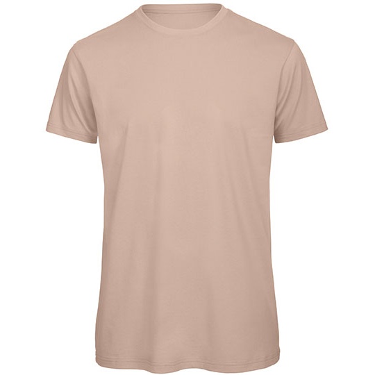 T-shirt Męski Klasyczny Bawełna Czesana BCTM042 - Millennial Pink