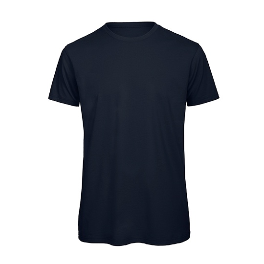 T-shirt Meski Klasyczny Bawelna Czesana BCTM042 - Navy