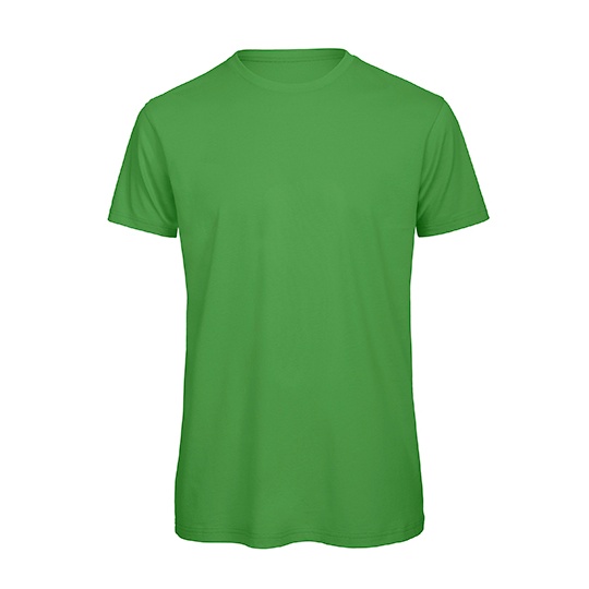T-shirt Męski Klasyczny Bawełna Czesana BCTM042 - Real Green