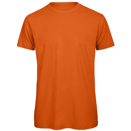 T-shirt Męski Klasyczny Bawełna Czesana BCTM042 - Urban Orange