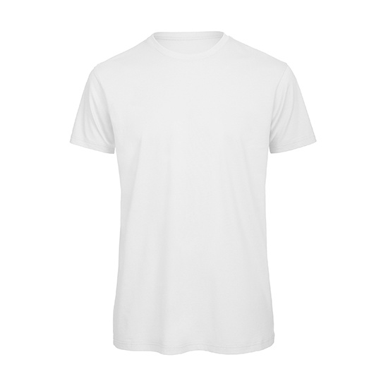 T-shirt Meski Klasyczny Bawelna Czesana BCTM042 - White