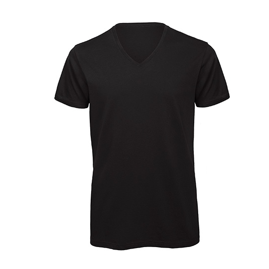 T-shirt męski V-neck BCTM044 - Black