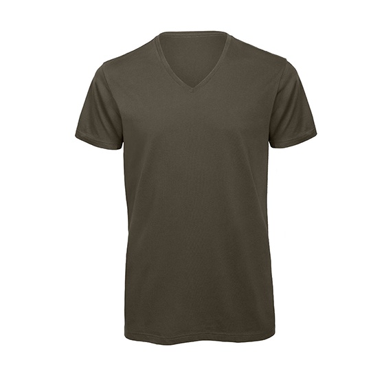 Koszulka Meska Lekko Dopasowana Bawelna Organiczna BCTM044 - Khaki