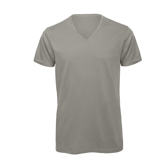 Koszulka Meska Lekko Dopasowana Bawelna Organiczna BCTM044 - Light Grey