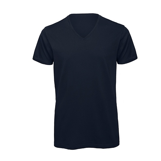 T-shirt męski V-neck BCTM044 - Navy