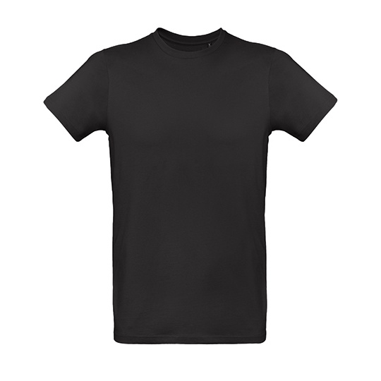 T-shirt Meski Klasyczny Bawelna Czesana BCTM048 - Black