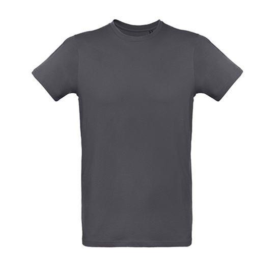 T-shirt Meski Klasyczny Bawelna Czesana BCTM048 - Dark Grey (Solid)