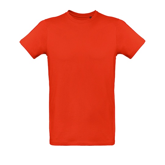 T-shirt Meski Klasyczny Bawelna Czesana BCTM048 - Fire Red