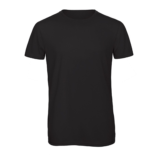 T-shirt Klasyczny Triblend Oddychajacy BCTM055 - Black