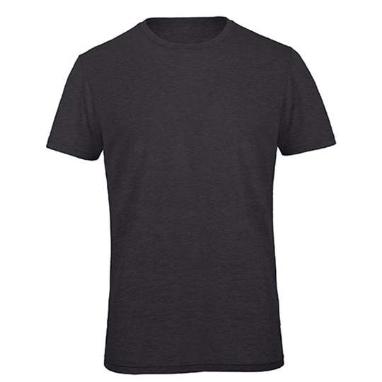 Męski T-shirt Triblend BCTM055 - Heather Dark Grey