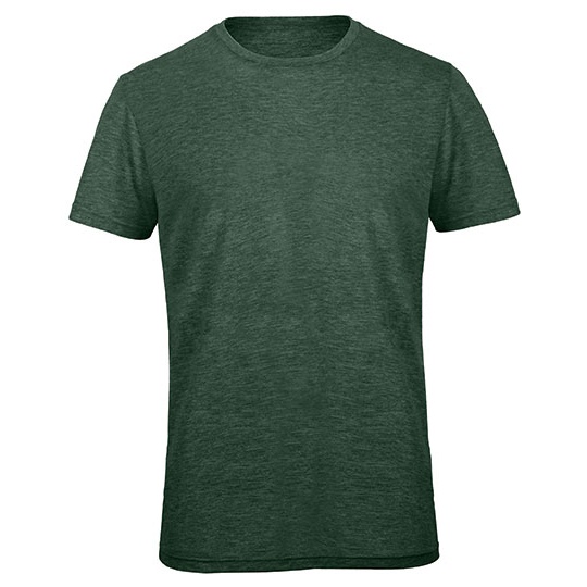 T-shirt Klasyczny Triblend Oddychajacy BCTM055 - Heather Forest