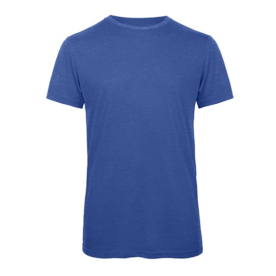 T-shirt Klasyczny Triblend Oddychajacy BCTM055 - Heather Royal Blue