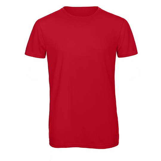 T-shirt Klasyczny Triblend Oddychajacy BCTM055 - Red