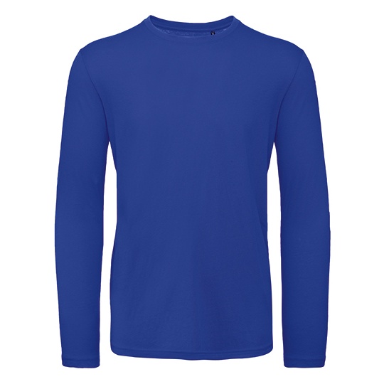 Koszulka Meska Dlugi Rekaw Bawelna Czesana BCTM070 - Cobalt Blue