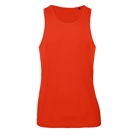 Tank top meski Klasyczny Bawelna Organiczna BCTM072 - Fire Red