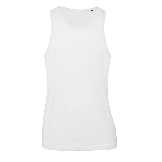 Tank top meski Klasyczny Bawelna Organiczna BCTM072 - White