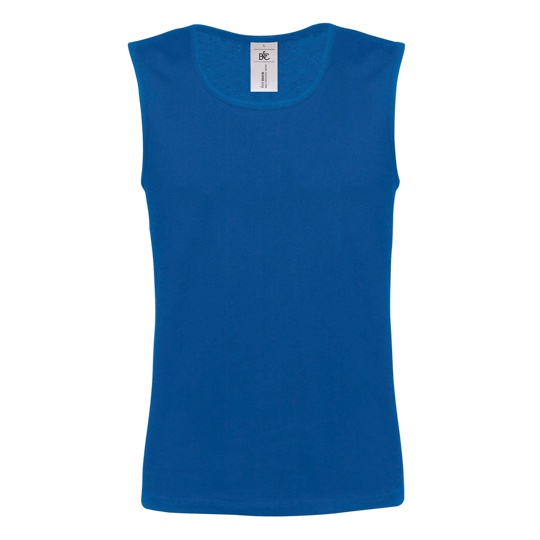 Koszulka Bez Rekawow Slim Bawełniana BCTM200 - Royal Blue