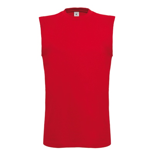 Koszulka bez rekawow Slim Bawelna Ring-Spun BCTM201 - Red
