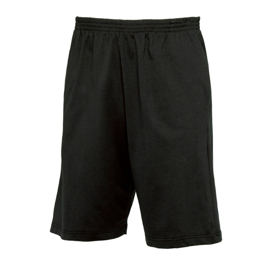 Szorty Meskie Slim Bawelniane z Elastycznym Pasem BCTM202 - Black
