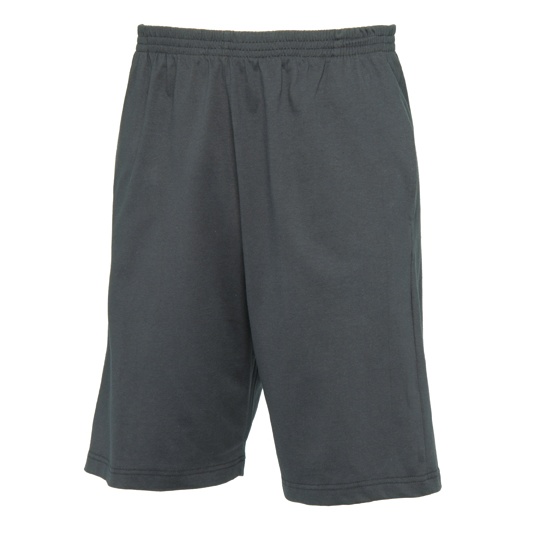 Szorty Męskie Slim Bawełniane z Elastycznym Pasem BCTM202 - Dark Grey (Solid)