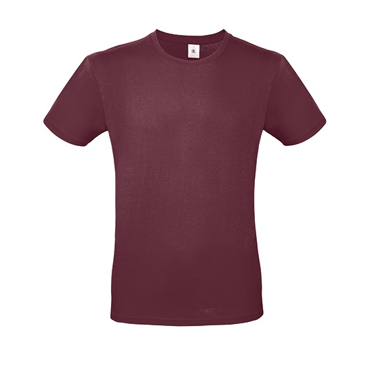 T-Shirt Klasyczny Bawelniany BCTU01T - Burgundy