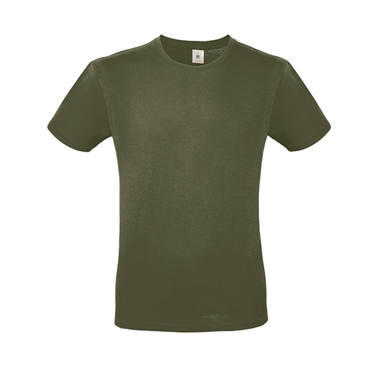 T-Shirt Klasyczny Bawełniany BCTU01T - Urban Khaki