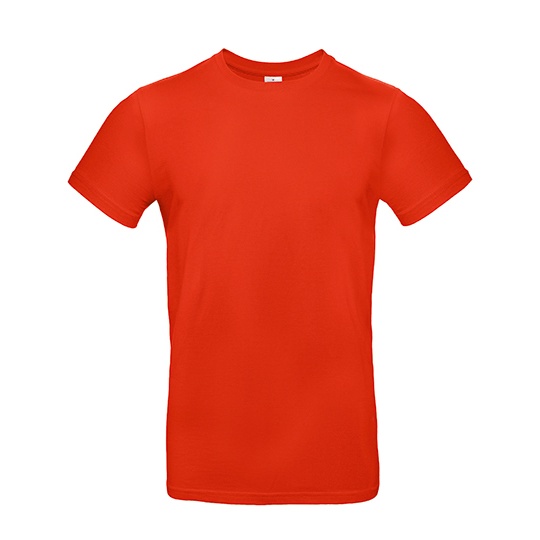 T-Shirt Klasyczny Bawelniany BCTU03T - Fire Red