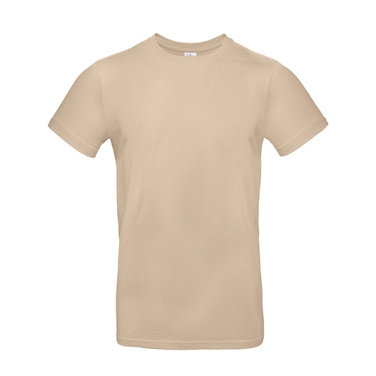 T-Shirt bawełniany z krótkim rękawem BCTU03T - Sand
