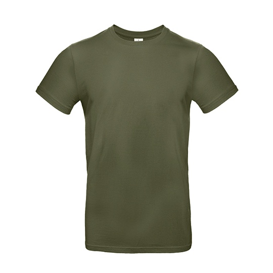 T-Shirt Klasyczny Bawełniany BCTU03T - Urban Khaki
