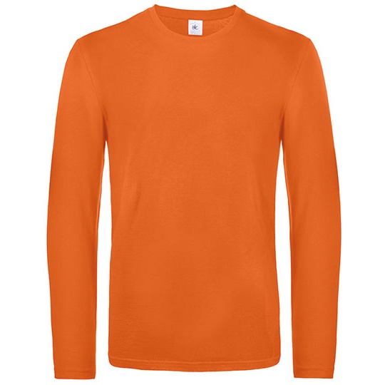 T-shirt Klasyczny Bawelniany Dlugi Rekaw BCTU07T - Urban Orange