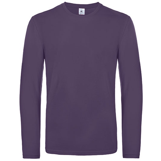 T-shirt Klasyczny Bawelniany Dlugi Rekaw BCTU07T - Urban Purple
