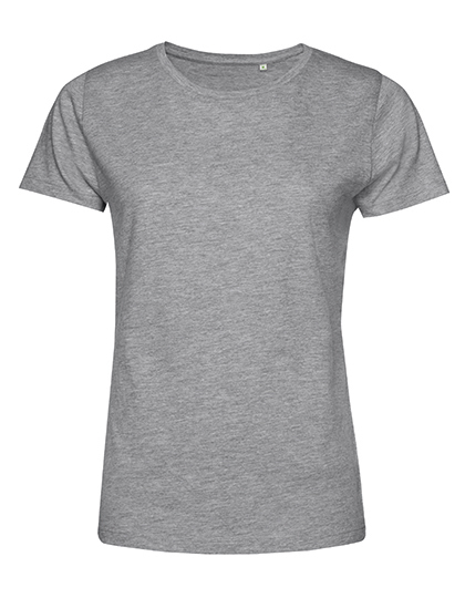 Koszulka Damska Klasyczna Bawelna Organiczna BCTW02B - Heather Grey