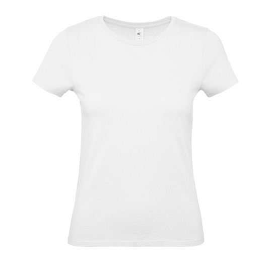 T-Shirt Damski Klasyczny Bawelniany BCTW02T - Ash (Heather)
