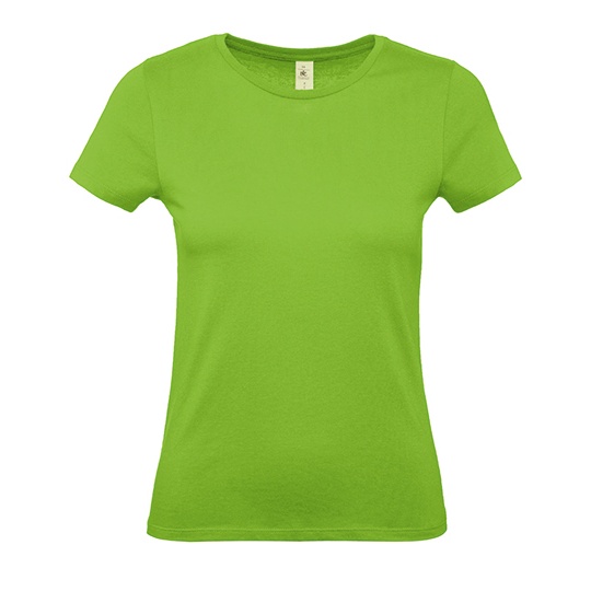 T-Shirt Damski Klasyczny Bawelniany BCTW02T - Orchid Green
