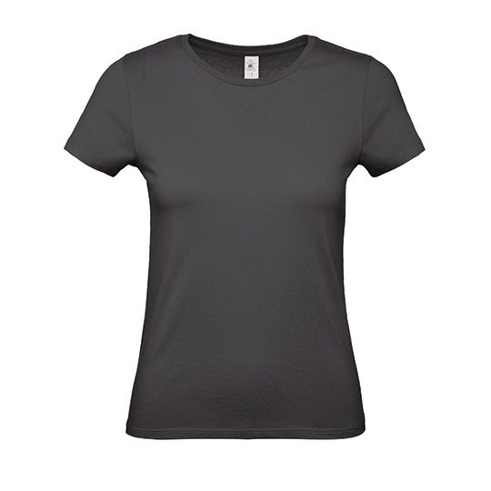 T-Shirt Damski Klasyczny Bawelniany BCTW02T - Used Black
