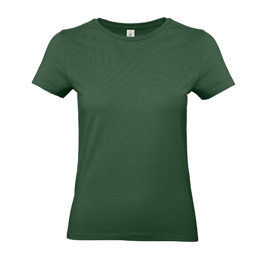 Damski T-shirt z bawełny ring-spun BCTW04T - Bottle Green