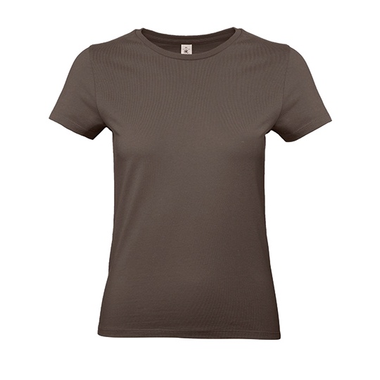 Koszulka Damska Klasyczna Bawelna Ring-Spun BCTW04T - Brown