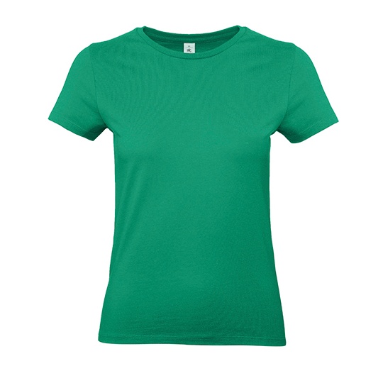 Koszulka Damska Klasyczna Bawełna Ring-Spun BCTW04T - Kelly Green