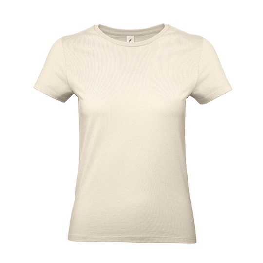 Damski T-shirt z bawełny ring-spun BCTW04T - Natural