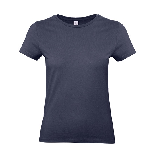 Koszulka Damska Klasyczna Bawełna Ring-Spun BCTW04T - Navy Blue