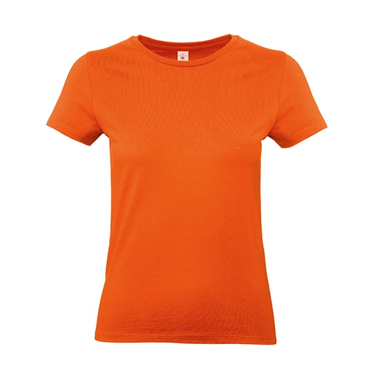 Koszulka Damska Klasyczna Bawelna Ring-Spun BCTW04T - Orange