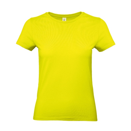 Koszulka Damska Klasyczna Bawelna Ring-Spun BCTW04T - Pixel Lime