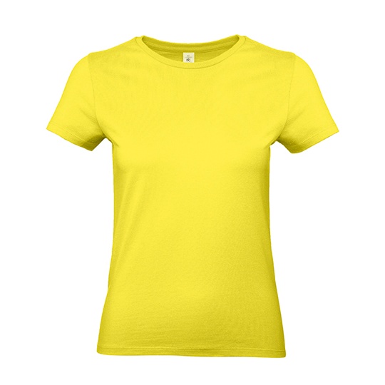 Koszulka Damska Klasyczna Bawelna Ring-Spun BCTW04T - Solar Yellow