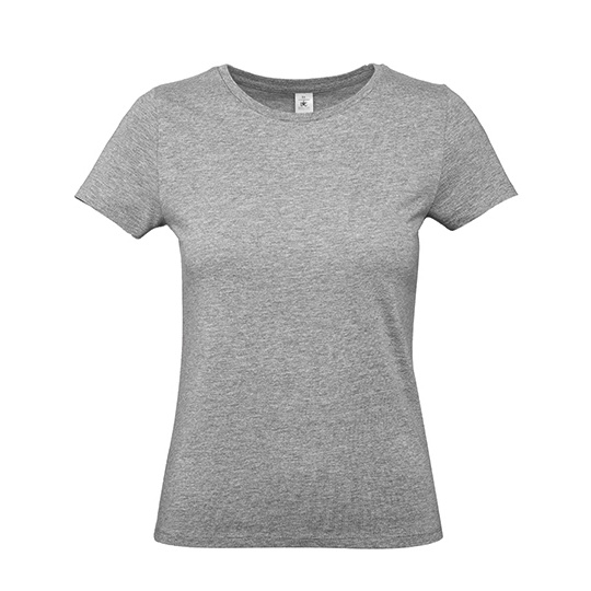 Damski T-shirt z bawełny ring-spun BCTW04T - Sport Grey (Heather)