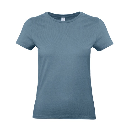 Damski T-shirt z bawełny Ring-Spun BCTW04T - Stone Blue
