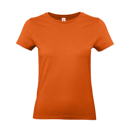 Koszulka Damska Klasyczna Bawełna Ring-Spun BCTW04T - Urban Orange